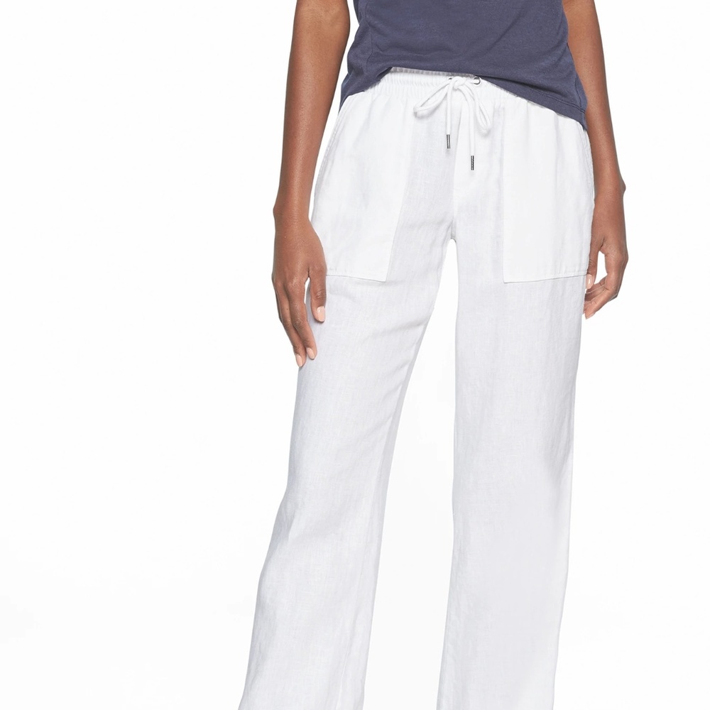 Athleta Bali Linen Trouser $79.00 Size 6 TALL